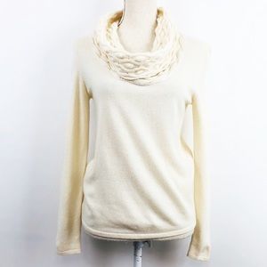 Katherine Kelly Cashmere Sweater Cream Sz XS